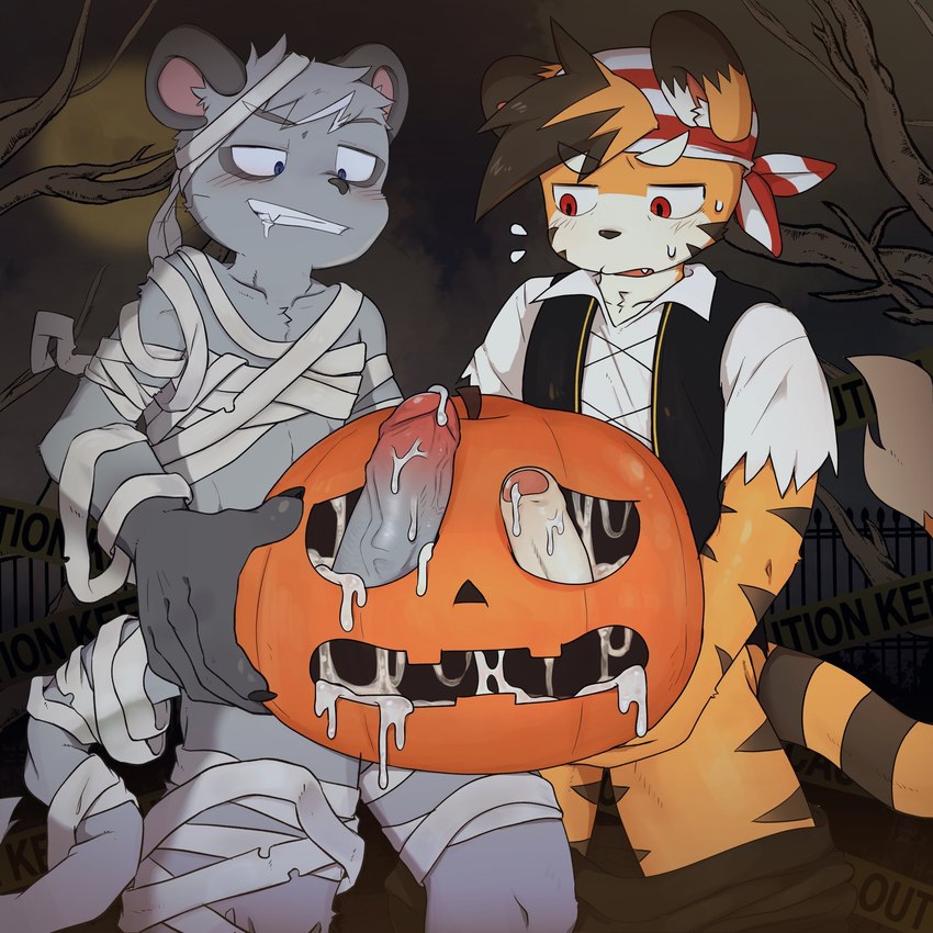 gelato and tiger boy (halloween) created by latotabo