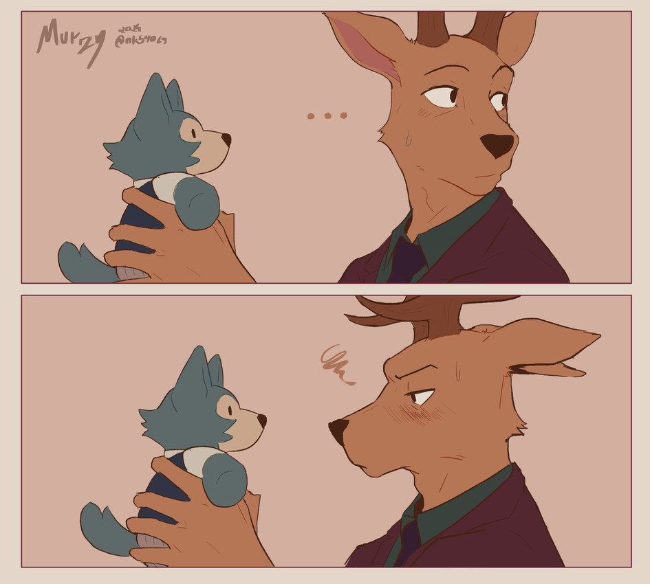 legoshi and louis (beastars) created by murizy