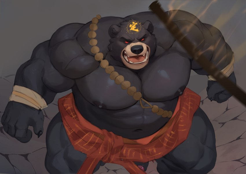 black bear guai (black myth: wukong) created by qigiu