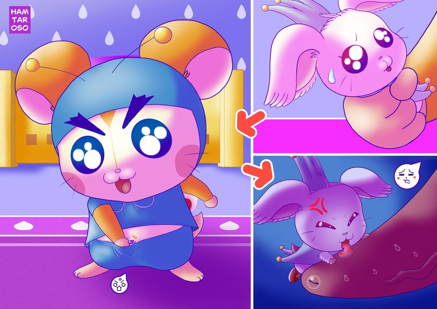 crystal and prince bo (hamtaro (series)) created by hamtaroso