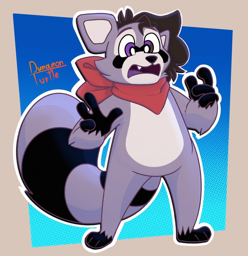 rambley raccoon (indigo park) created by dungeon turtle (artist)