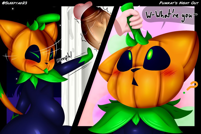 pumkat (halloween) created by sleepyinu