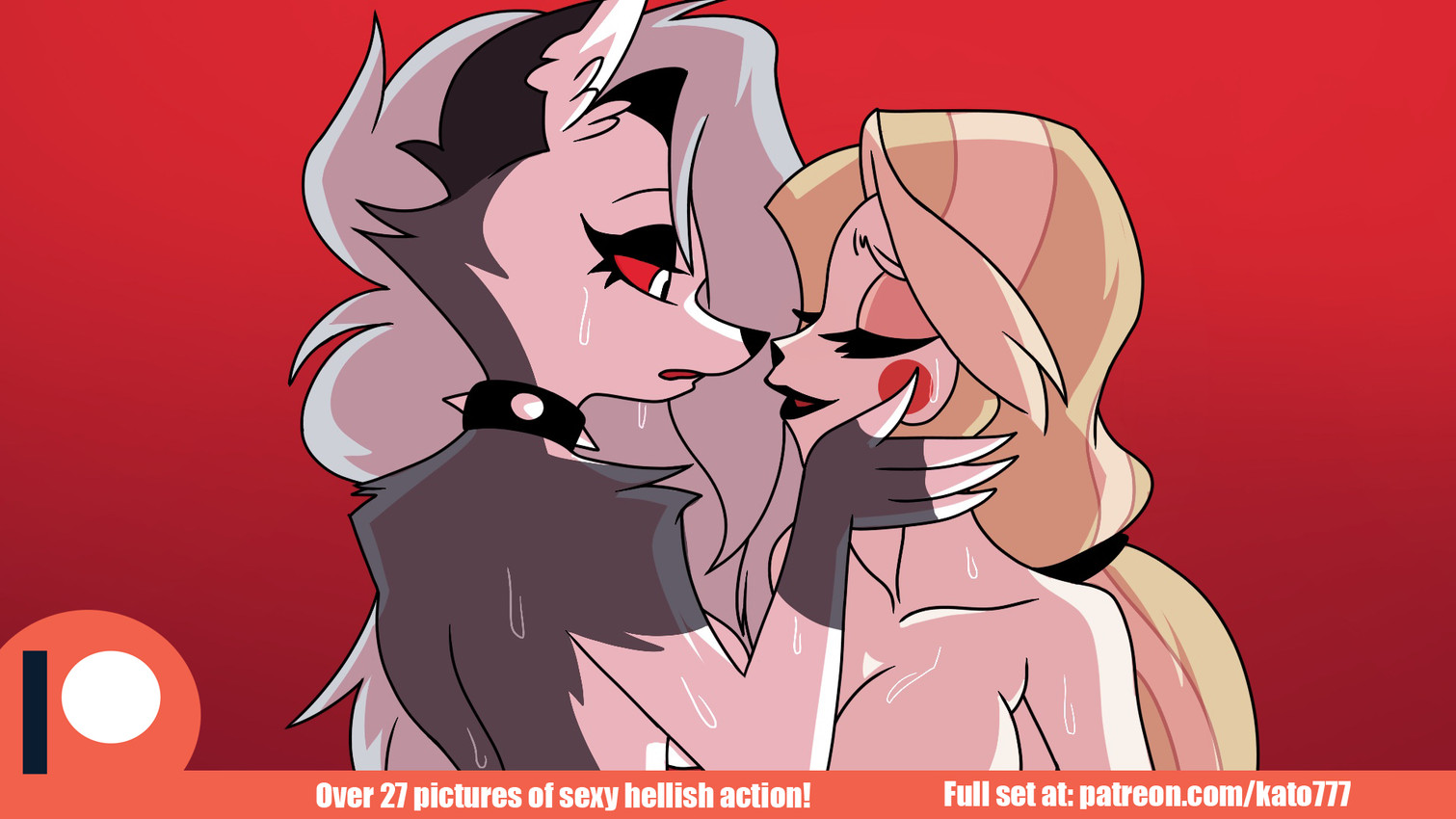 charlie morningstar and loona (hazbin hotel and etc) created by chochi and kato777