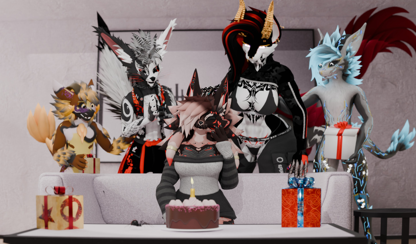 hiena, kiraraoor, pokrik, and spiderbeast created by mimas1k and pokrik