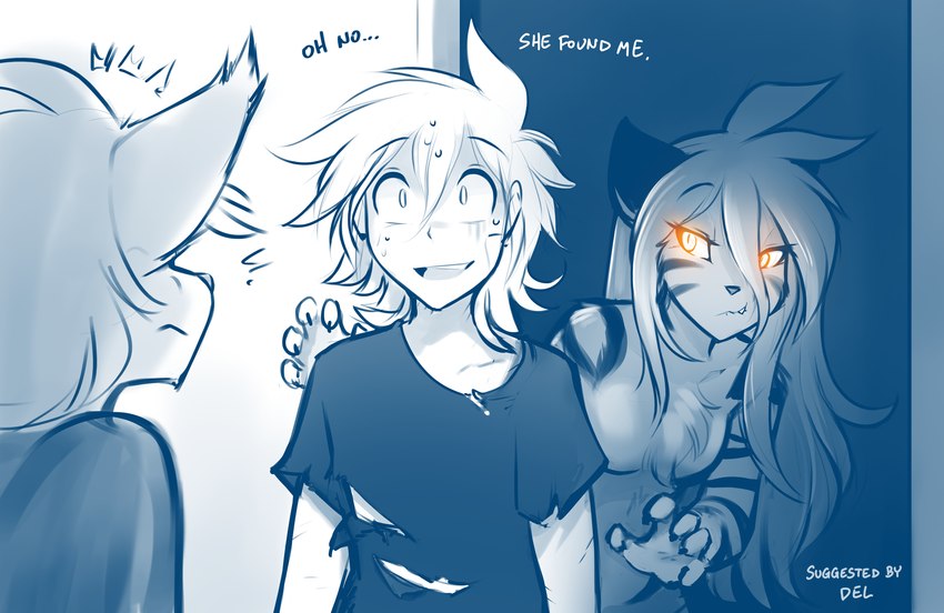 flora, keith keiser, and trace legacy (twokinds) created by tom fischbach