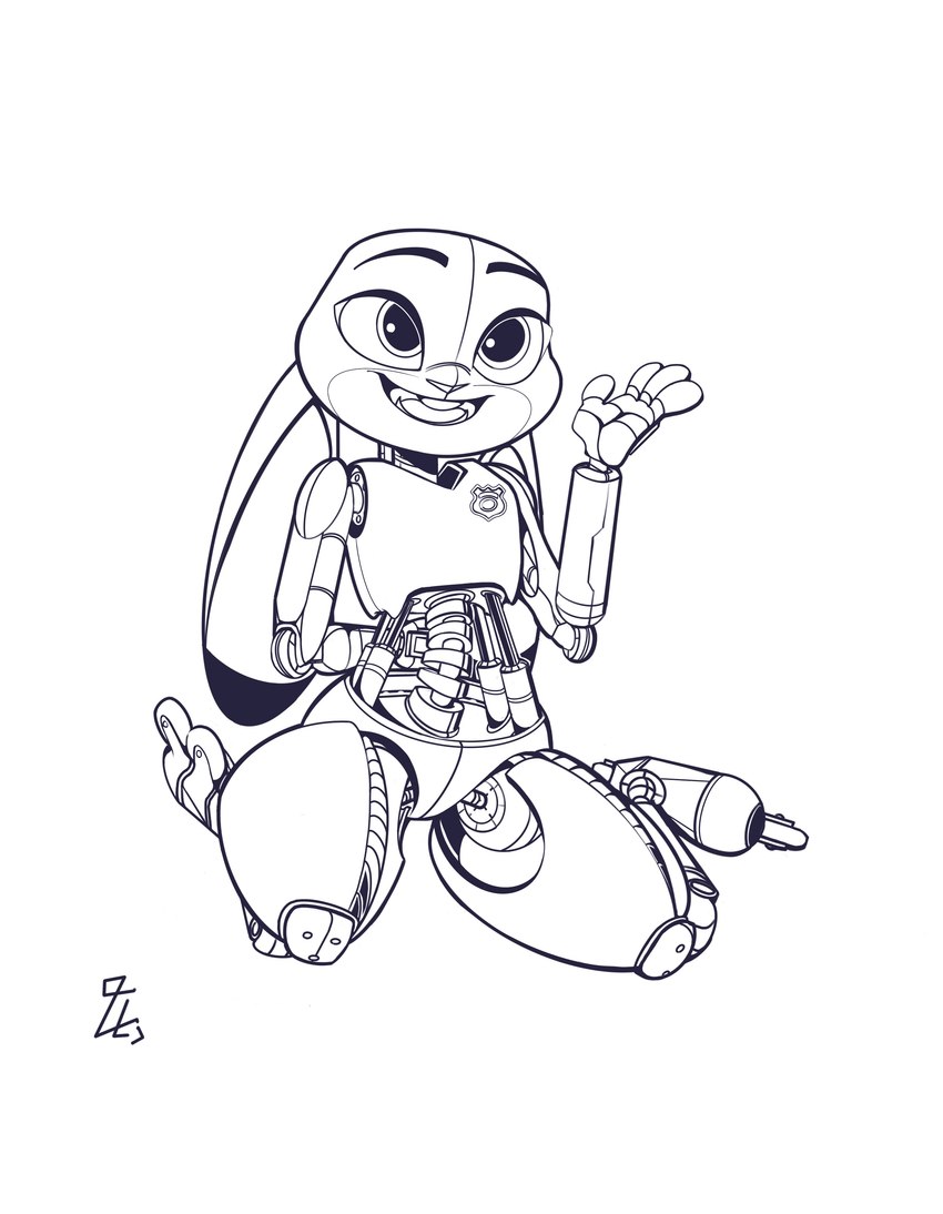 judy hopps and robo judy (zootopia and etc) created by bl394