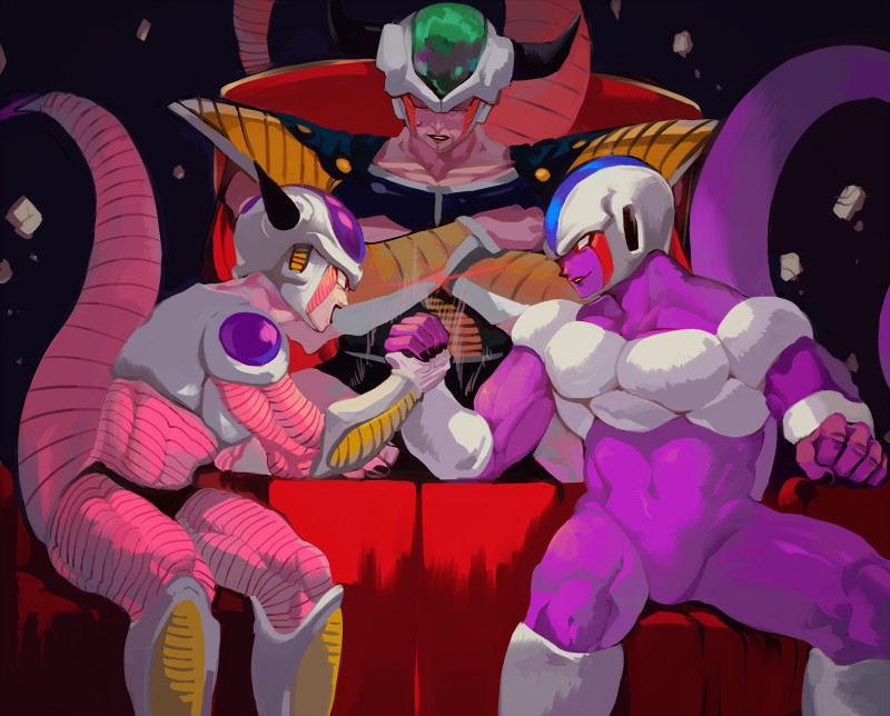 cooler, frieza, and king cold (dragon ball z and etc) created by mayo cha