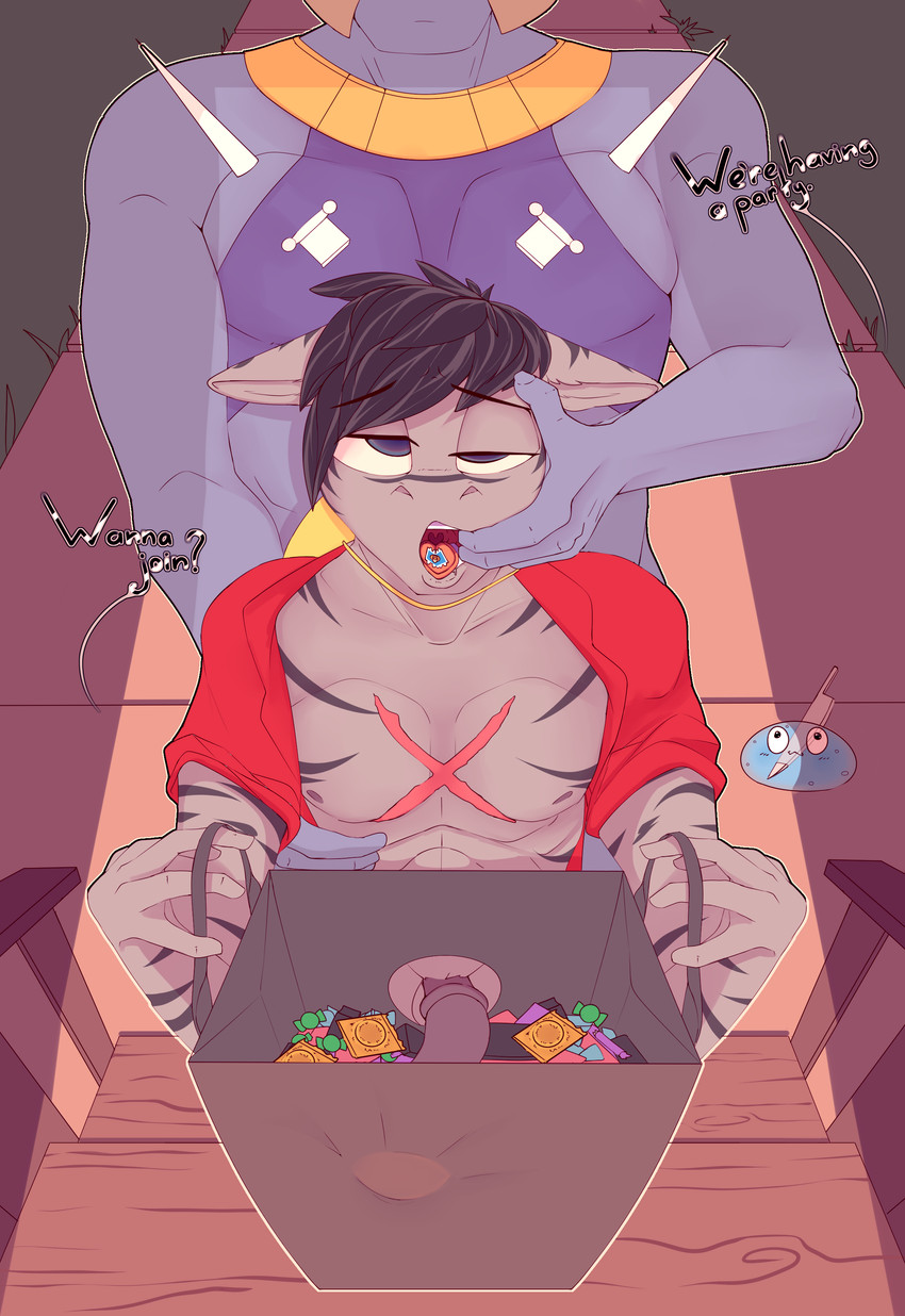 fan character and xeno wolf (my little pony and etc) created by chapaevv