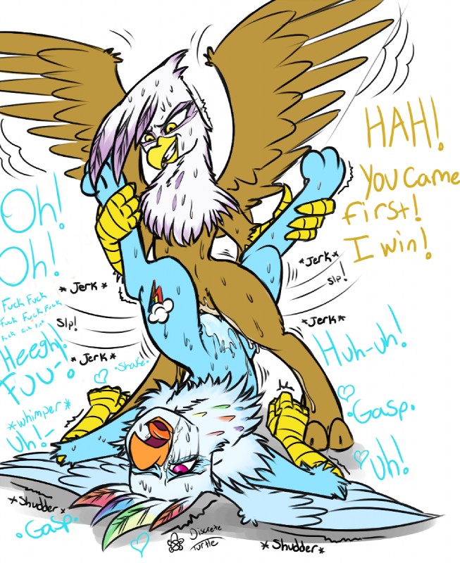 gilda and rainbow dash (friendship is magic and etc) created by discrete turtle