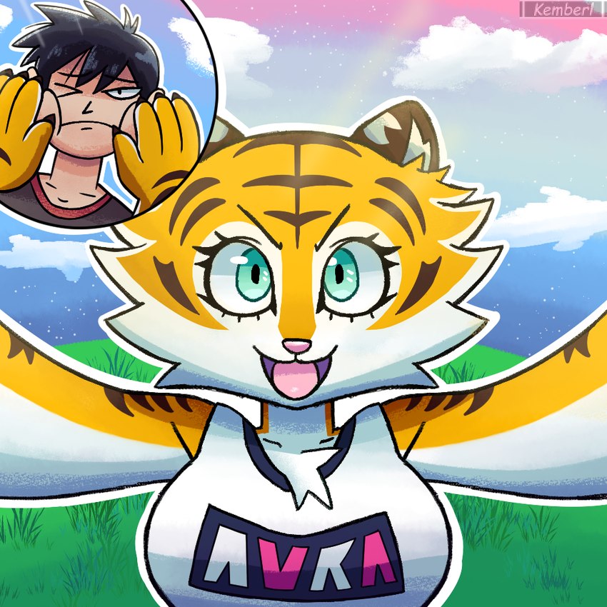 aura and haruki created by drawligator, kemberl, and rsbr