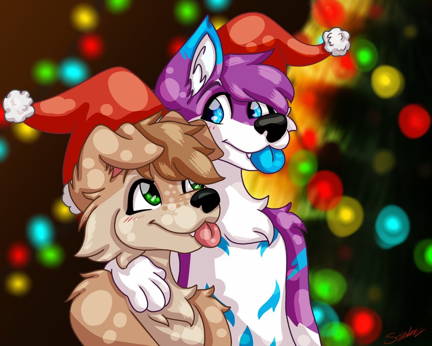 tucker (christmas) created by strawberrywolv