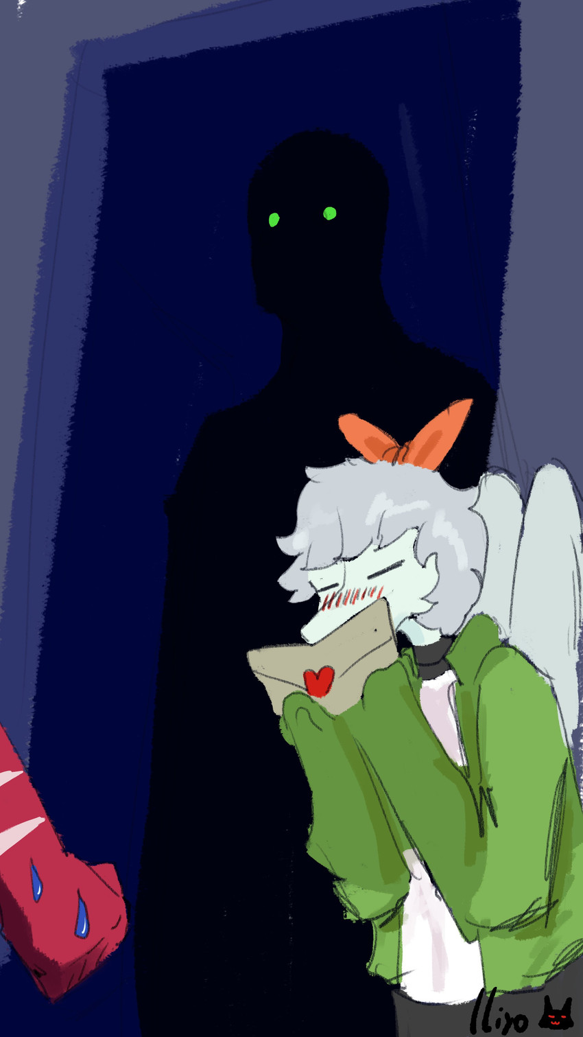 amber, anon, and barry (cavemanon studios and etc) created by lliyo (artist)