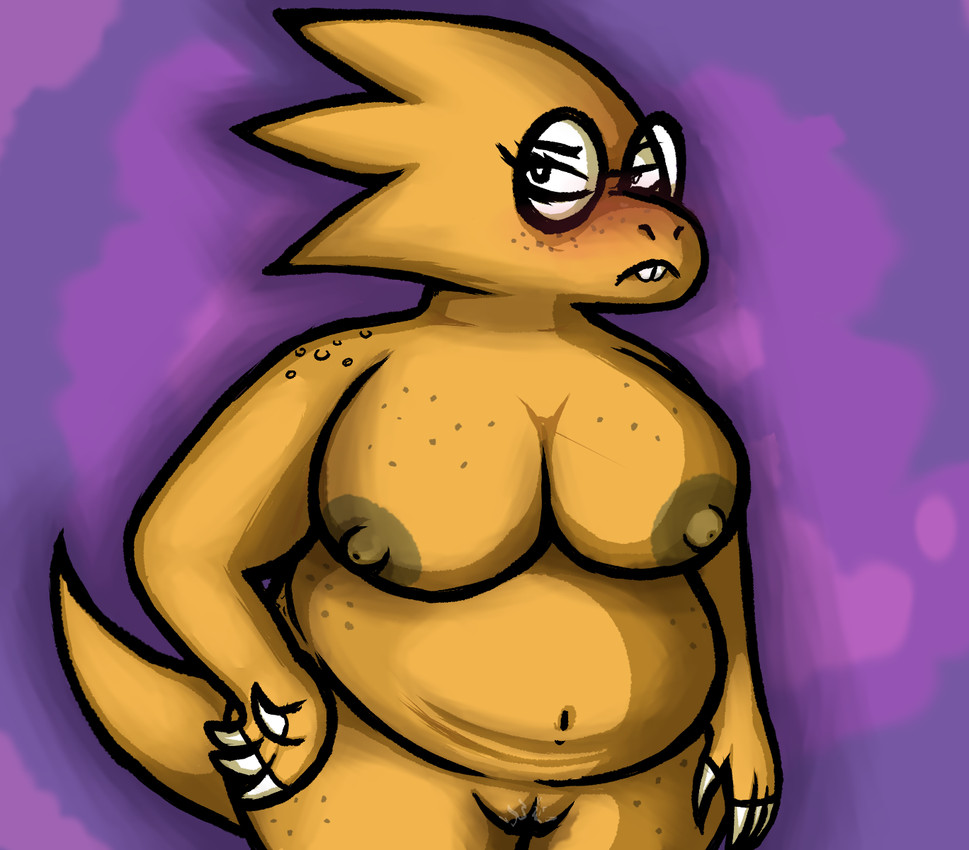 alphys (undertale (series)) created by pissebucket