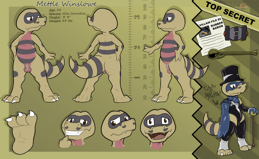 fan character, mettle winslowe, and the rubber baron (nintendo and etc) created by stripedcrocodile