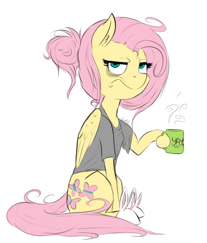 fluttershy (friendship is magic and etc) created by evehly