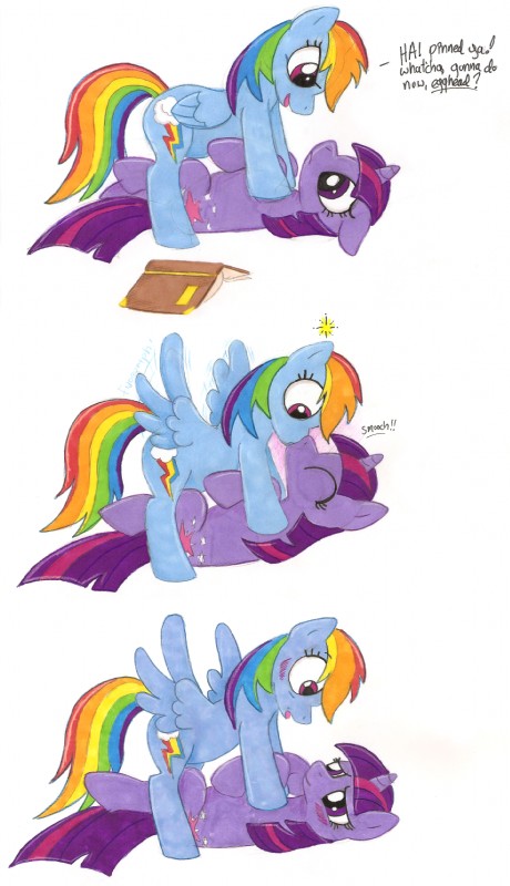 rainbow dash and twilight sparkle (friendship is magic and etc) created by twilightflopple