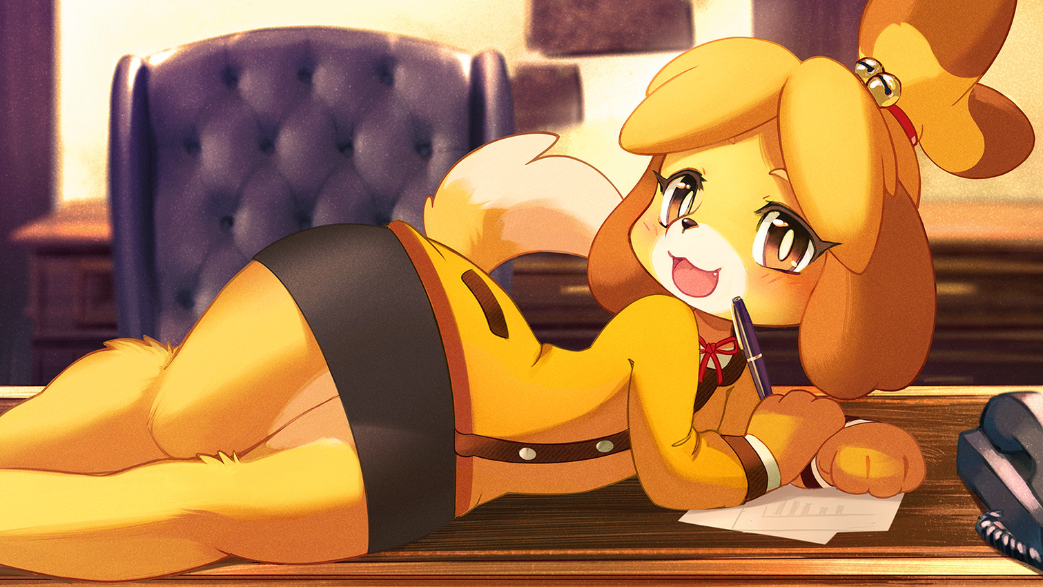 isabelle (animal crossing and etc) created by ancesra