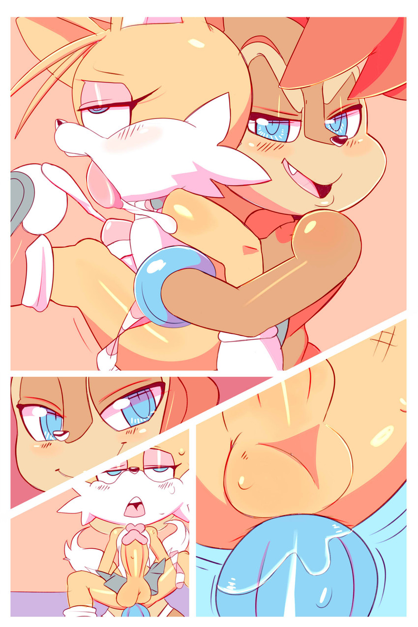 miles prower and sally acorn (sonic the hedgehog (archie) and etc) created by cloudz