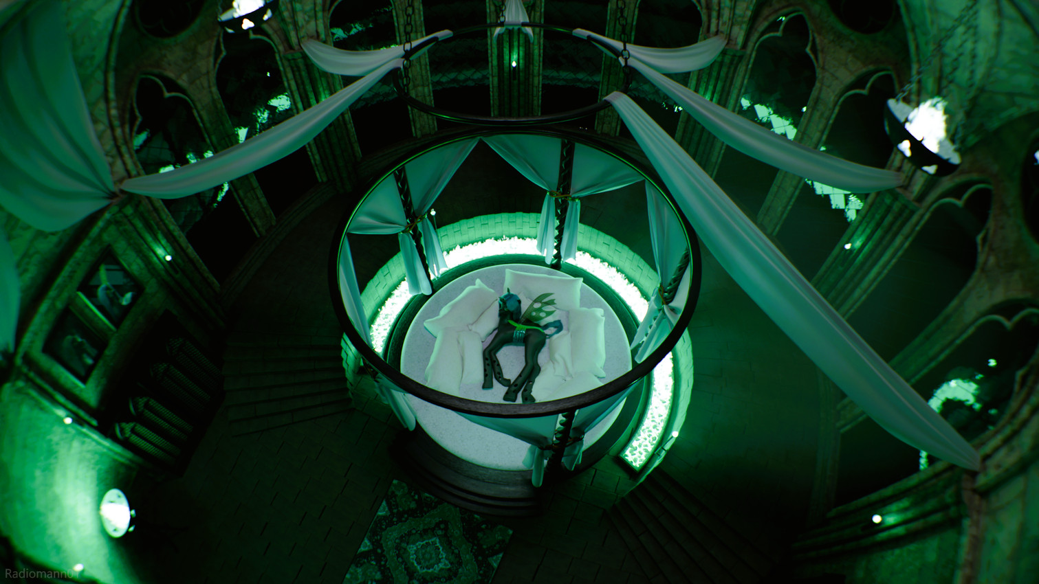 queen chrysalis (friendship is magic and etc) created by radiomann01