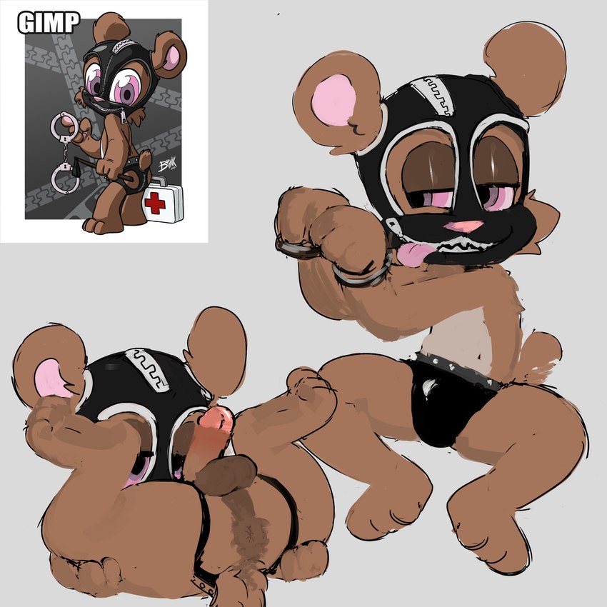 gimp bear (bear nuts) created by pawfunk (artist)