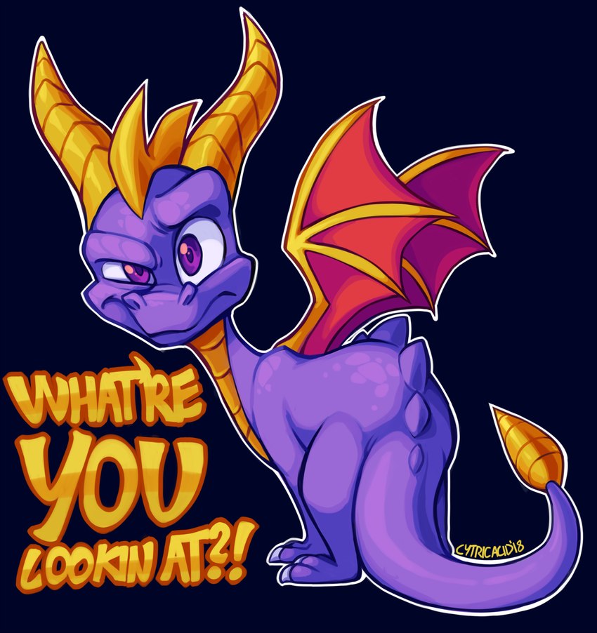 spyro (european mythology and etc) created by cytricacid