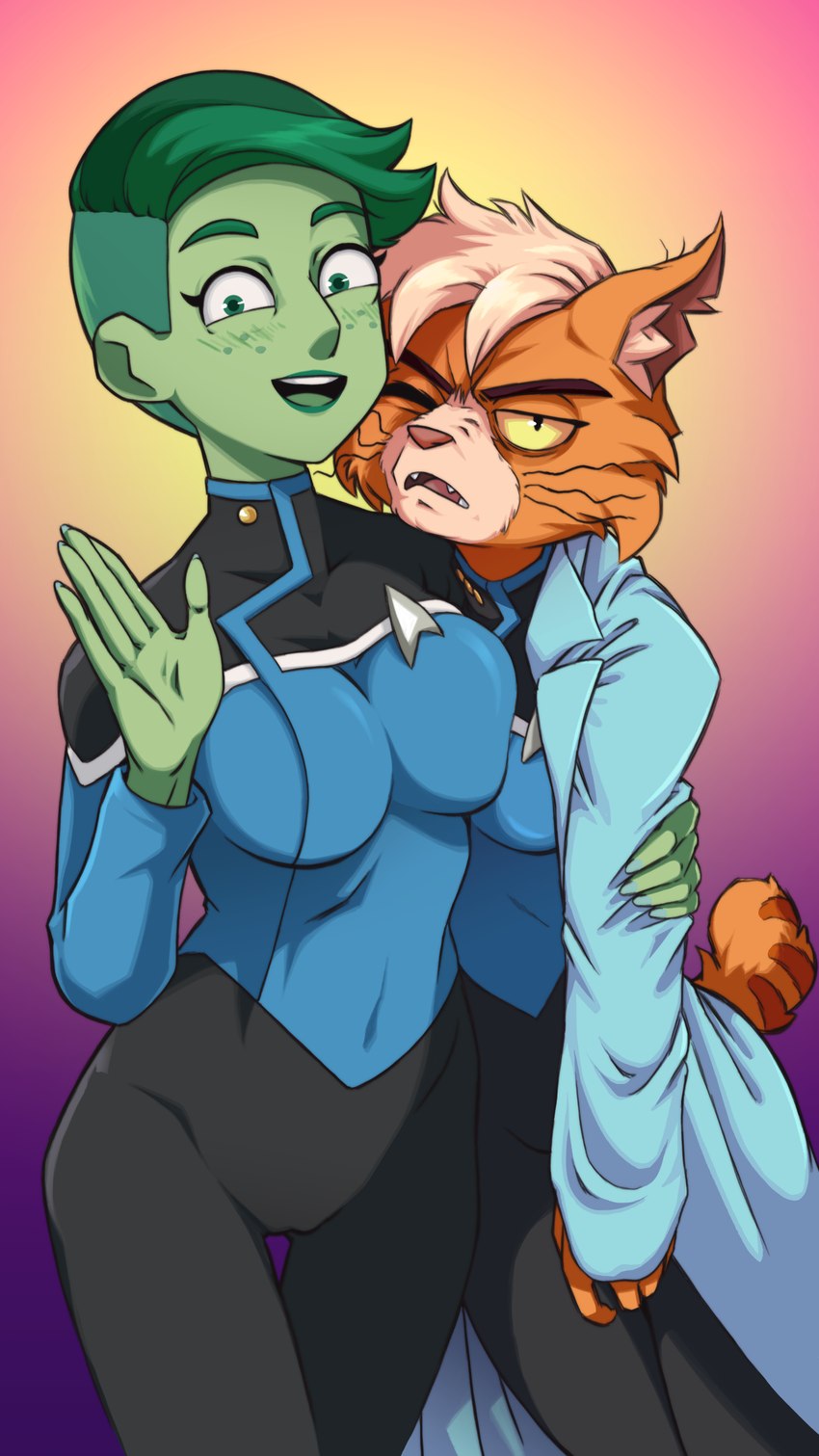 d'vana tendi and dr. t'ana (star trek lower decks and etc) created by plagueofgripes