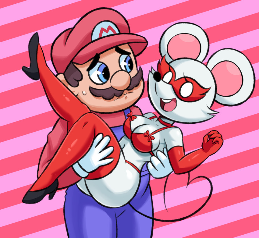 mario and ms. mowz (paper mario and etc) created by huitu c