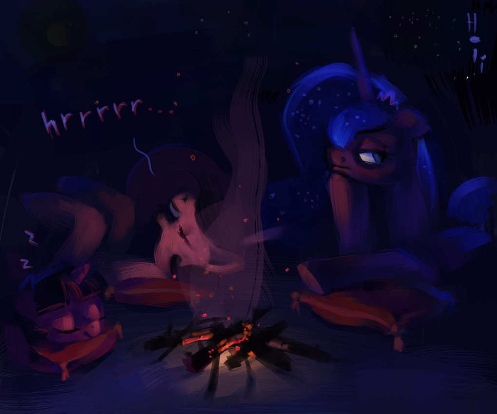 princess celestia, princess luna, and twilight sparkle (friendship is magic and etc) created by holivi