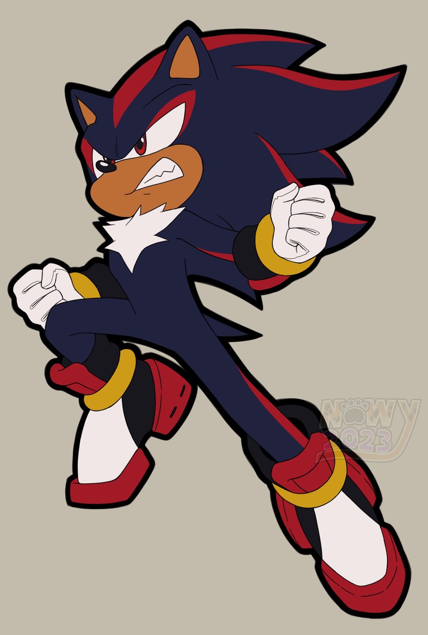 shadow the hedgehog (sonic the hedgehog (series) and etc) created by nowykowski7