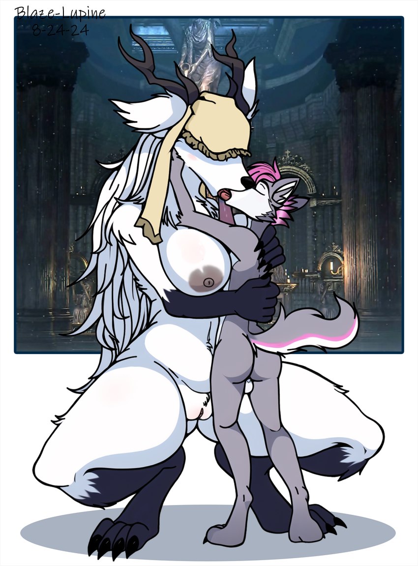 blaze-lupine and vicar amelia (sony interactive entertainment and etc) created by blaze-lupine