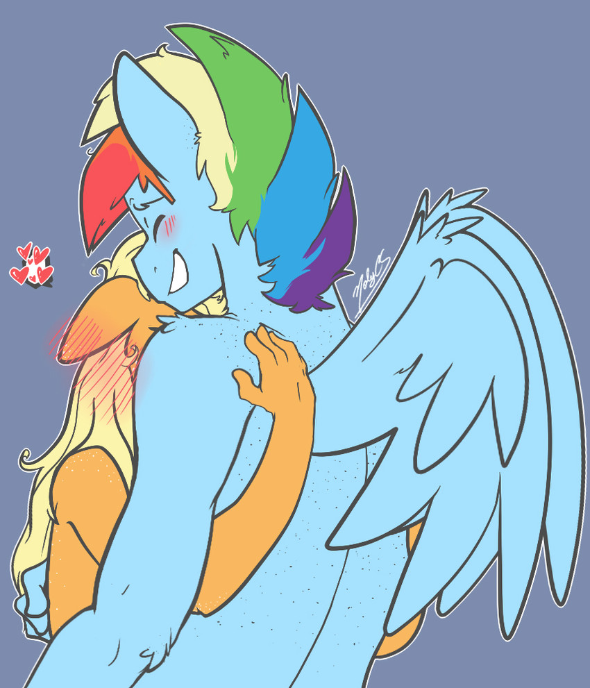 applejack and rainbow dash (friendship is magic and etc) created by nolycs