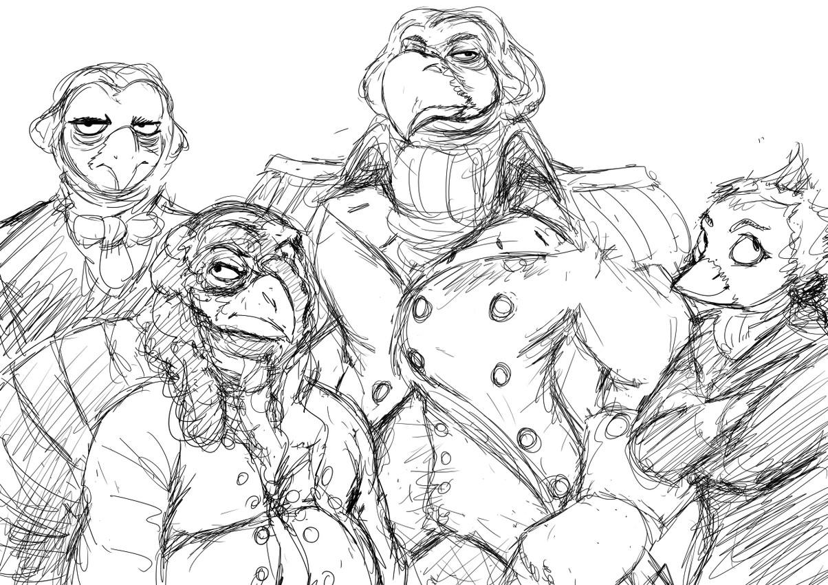 alexander hamilton, benjamin franklin, george washington, and james madison (4th of july) created by hladilnik