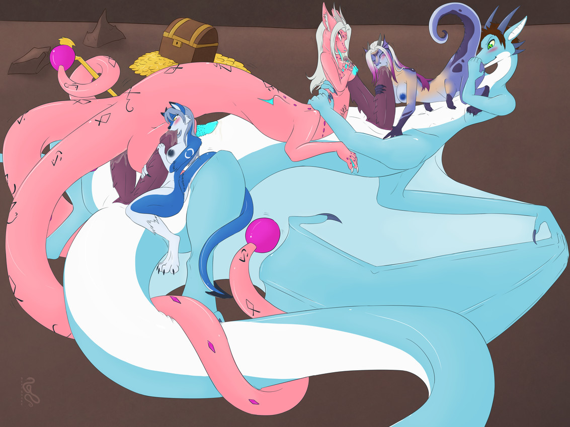 jergin, nesaya, suki tsukiko, and tolendare (mythology) created by sepisnake