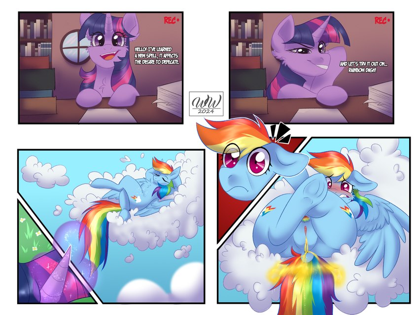 rainbow dash and twilight sparkle (friendship is magic and etc) created by ki'jo hyena