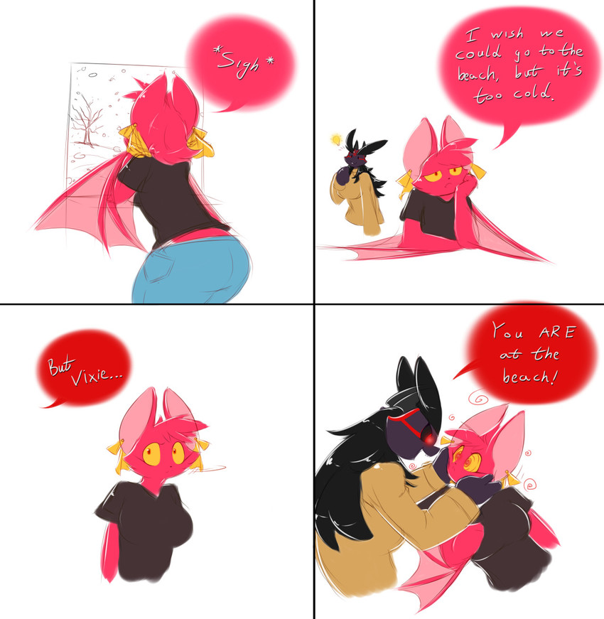 vixie and yaojou (mythology) created by averyshadydolphin