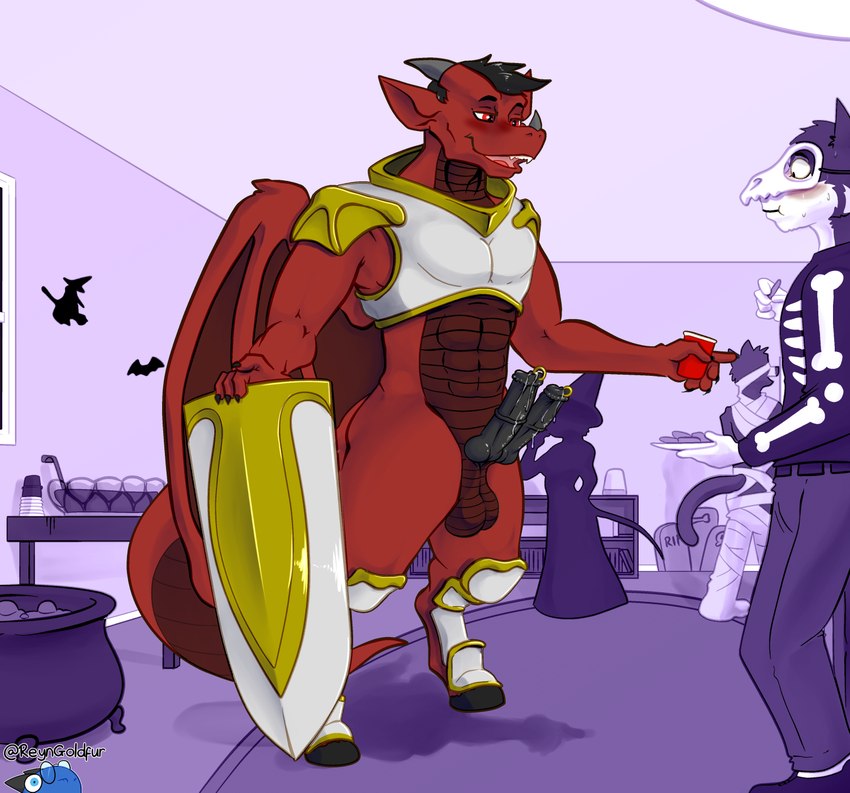 background character and xetem ilekex (halloween and etc) created by reyn goldfur