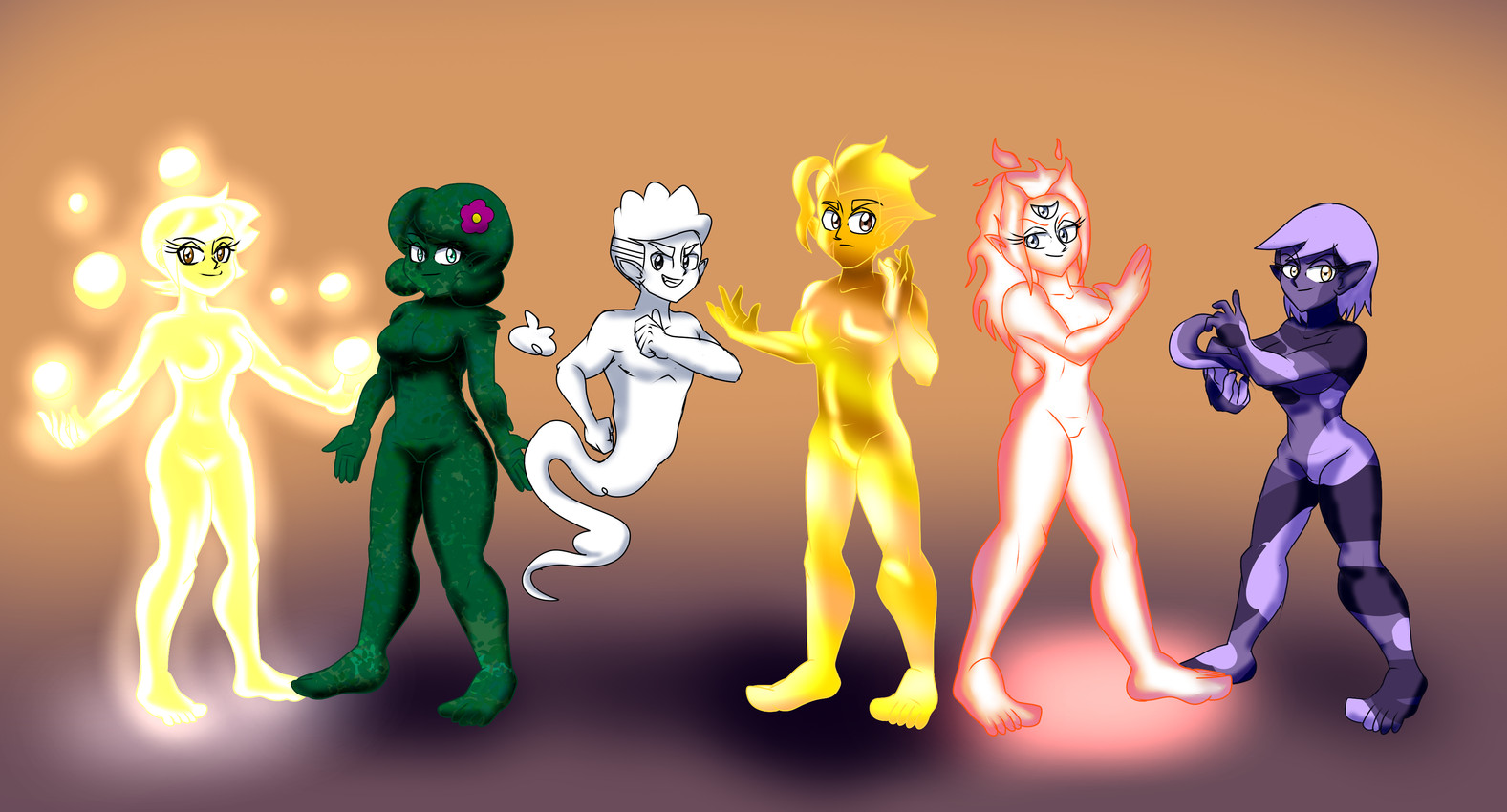 boscha, hunter, amity blight, willow park, gus porter, and etc (the owl house and etc) created by moderneddy01