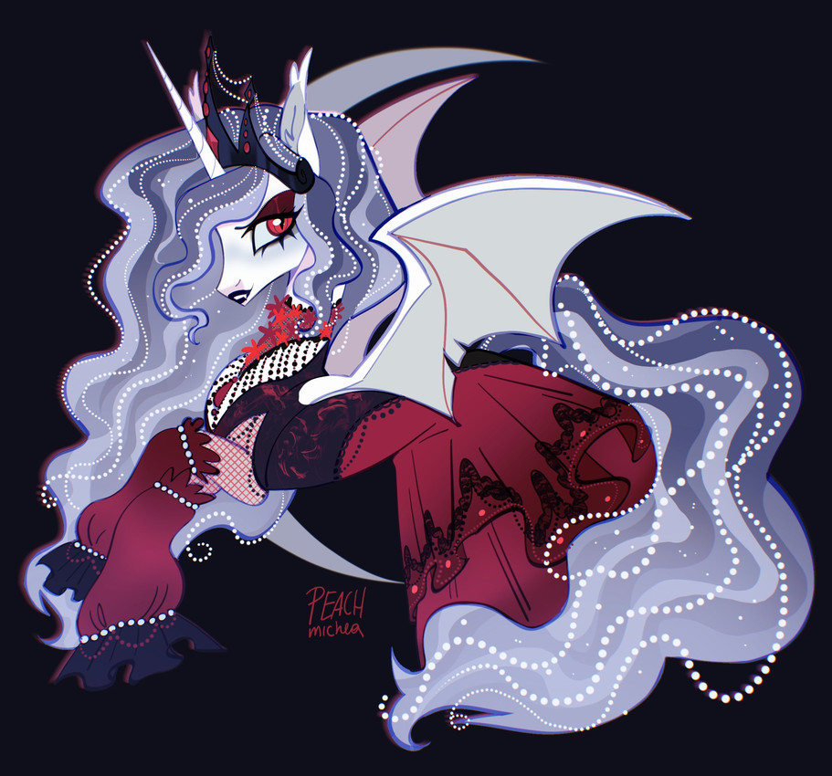 princess celestia and vampire celestia (my little pony: magic princess and etc) created by peachmichea