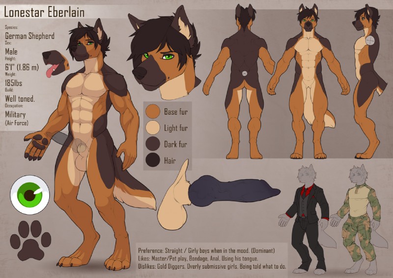 lonestar eberlain (lonestarwolfoftherange) created by wolfy-nail