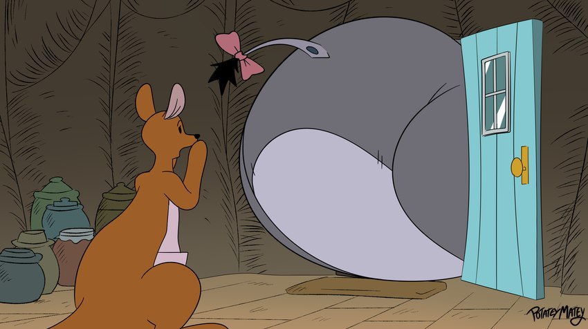 eeyore and kanga (winnie the pooh (franchise) and etc) created by potateymatey