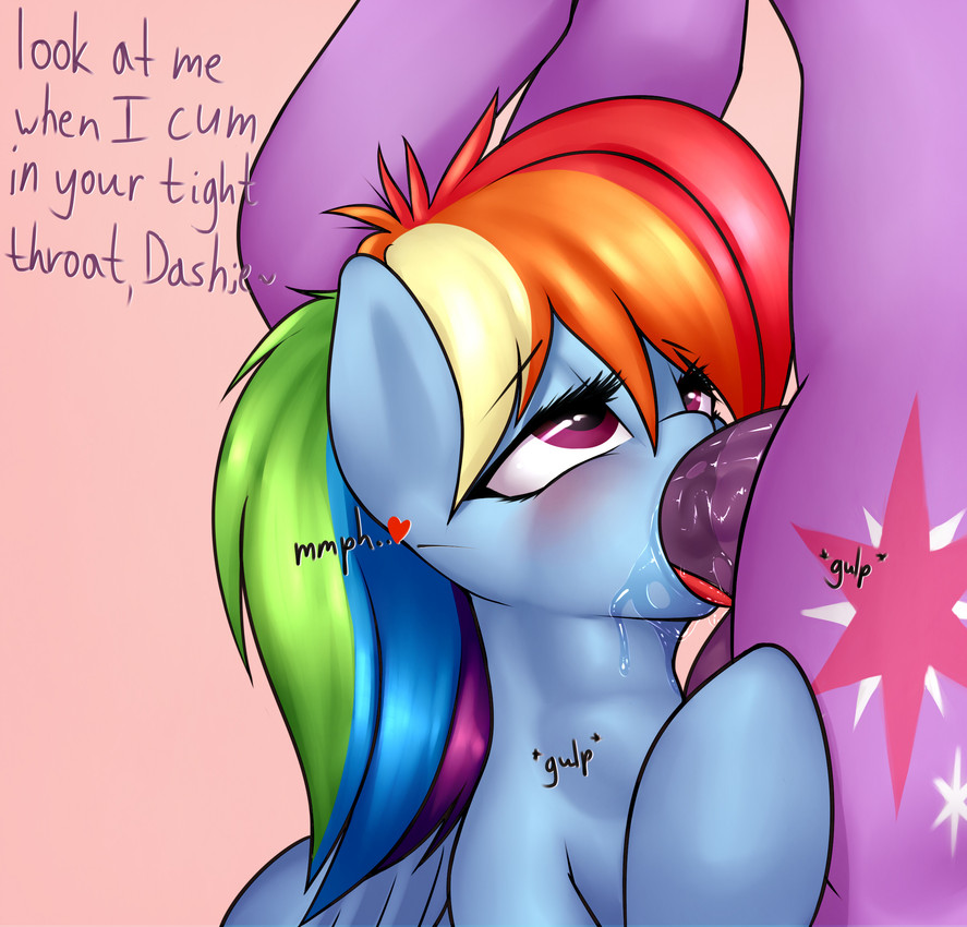 rainbow dash and twilight sparkle (friendship is magic and etc) created by elzzombie