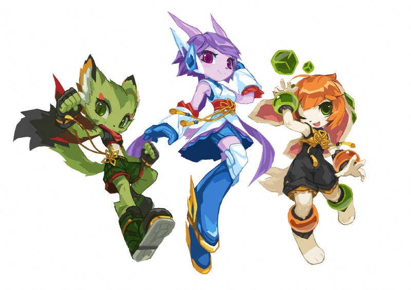 carol tea, milla basset, and sash lilac (freedom planet and etc) created by tysontan