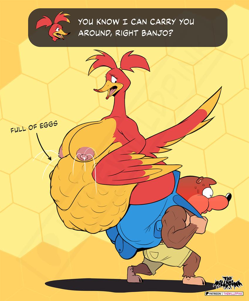 banjo and kazooie (banjo-kazooie and etc) created by thewilldpink