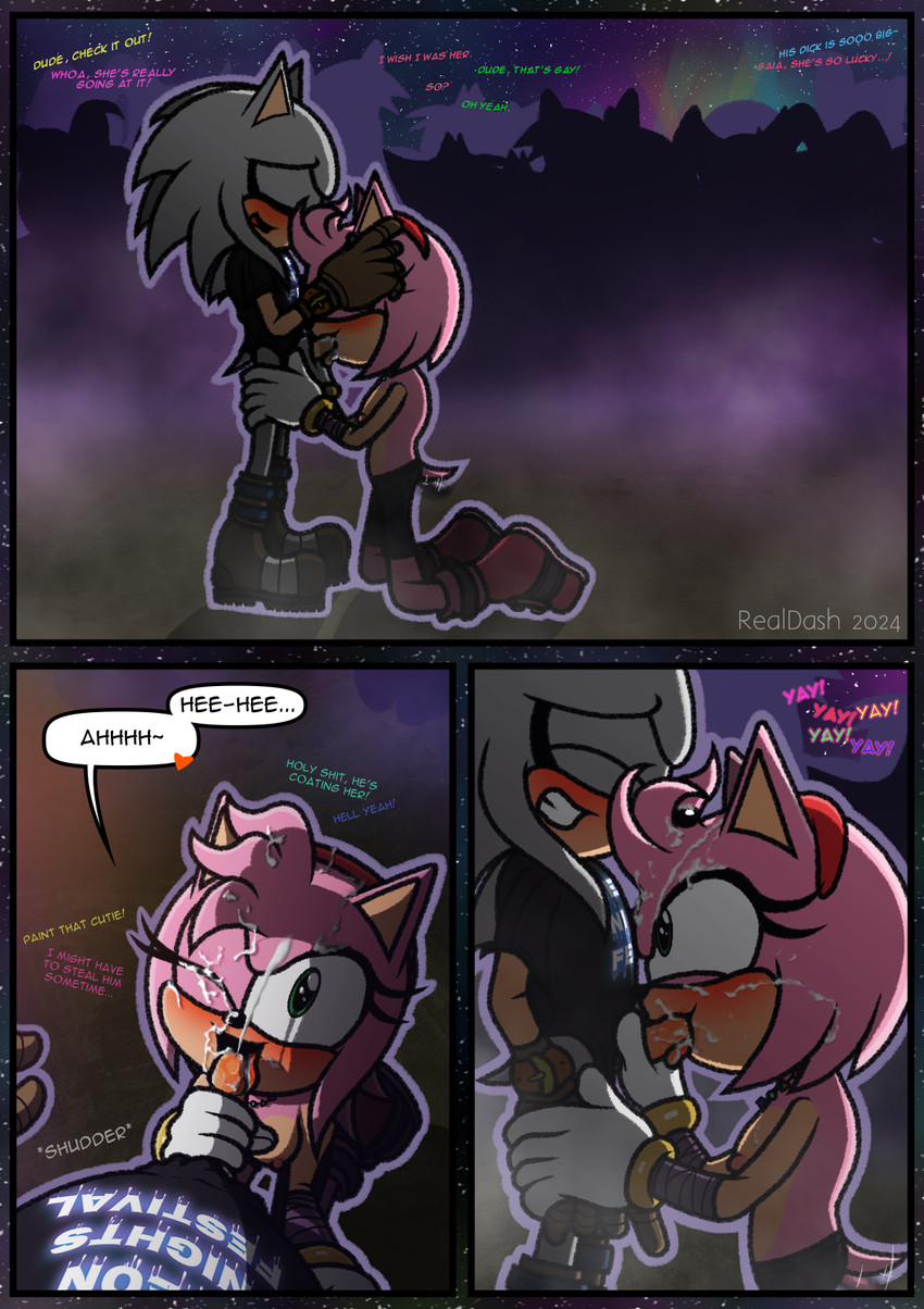 amy rose and storm the hedgehog (sonic the hedgehog (series) and etc) created by realdash