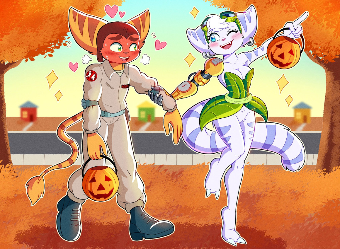 elora, ratchet, and rivet (sony interactive entertainment and etc) created by manysart1