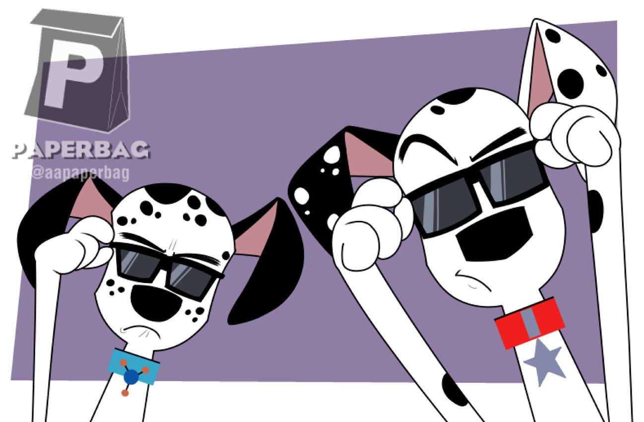 dawkins and dylan (101 dalmatian street and etc) created by aapaperbag