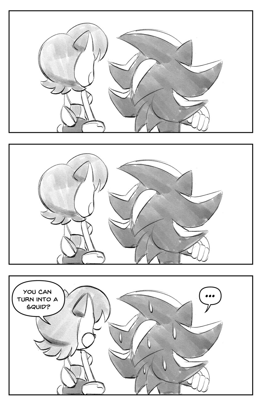 sally acorn and shadow the hedgehog (sonic the hedgehog (archie) and etc) created by chauvels