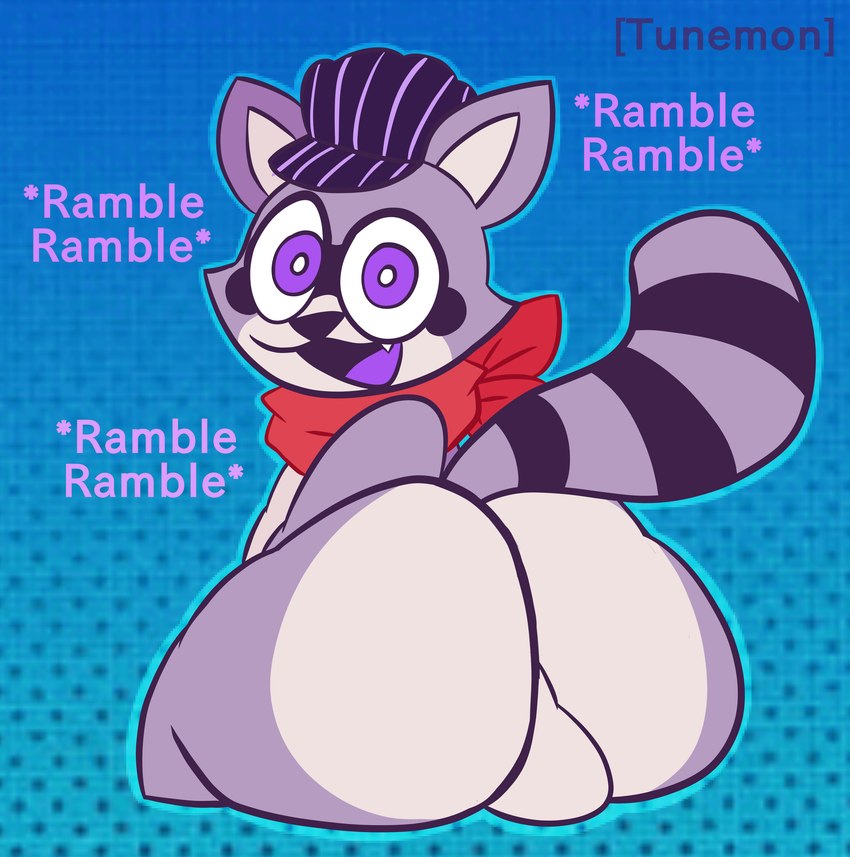 rambley raccoon (indigo park) created by tunemon