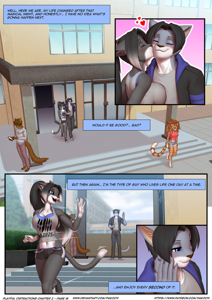 amanda, gojiro, sabre, and tio (playful distractions) created by pak009