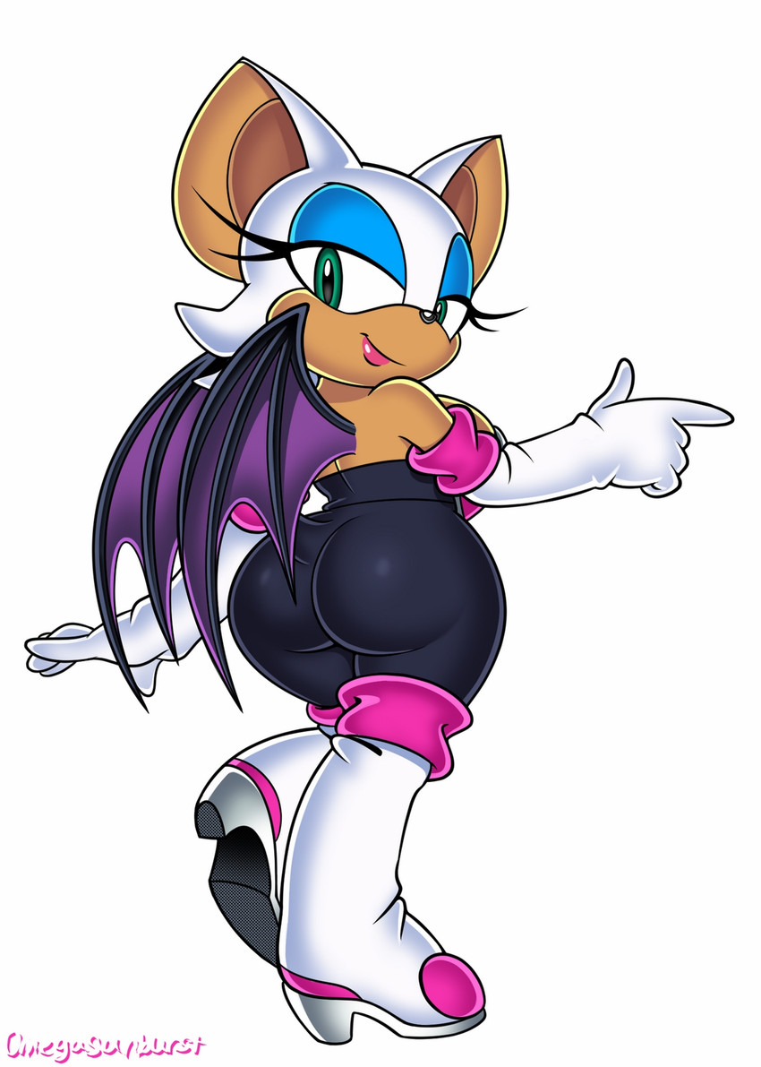 rouge the bat (sonic the hedgehog (series) and etc) created by omegasunburst